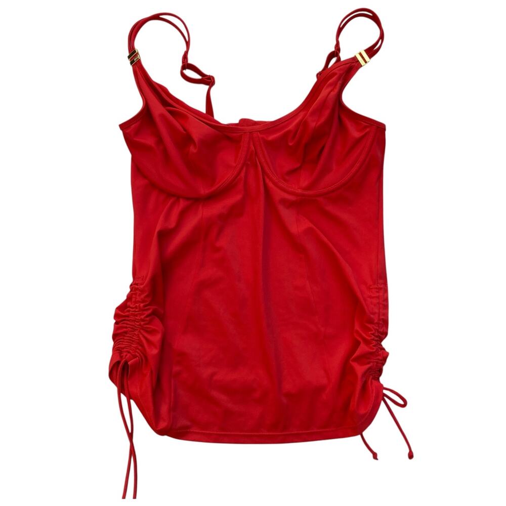 Panache Anya Riva FIERY RED Tankini Swim Top 32F SW1301 Cup Size Swimwear